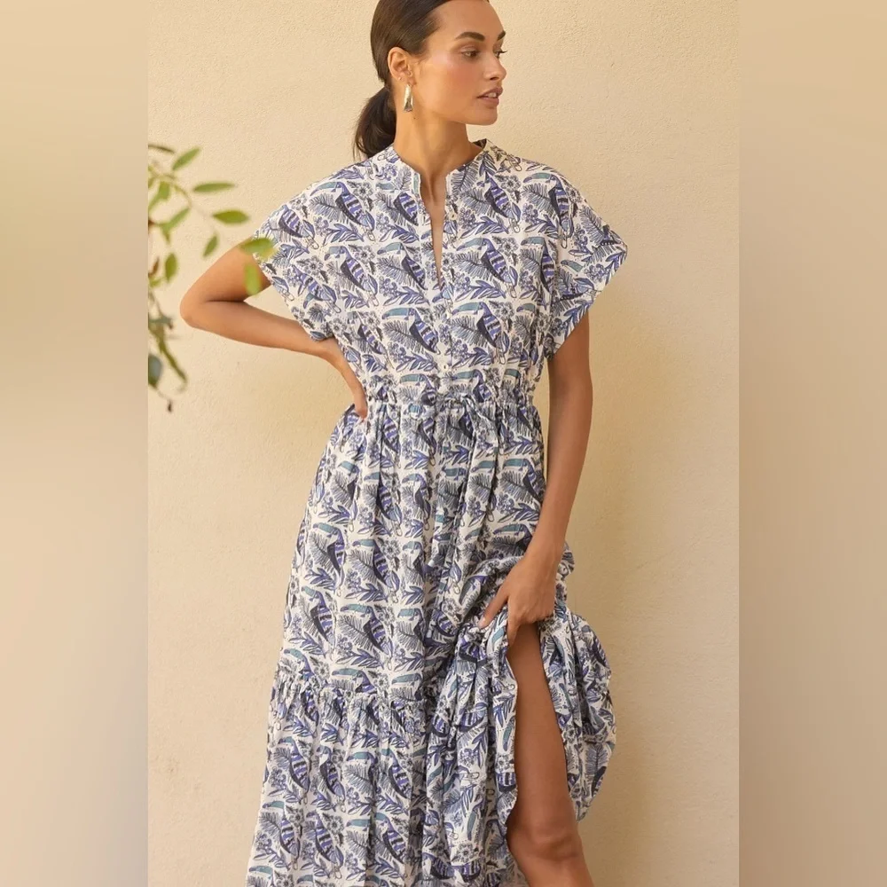 Anthropologie Ro's Garden Mumi Midi Dress - Picture 3 of 7